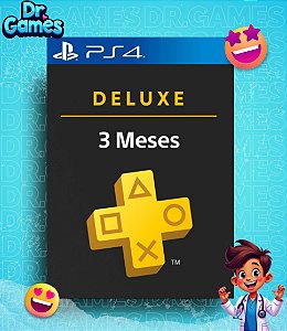 PS PLUS DELUXE - PSN PLUS DELUXE (3 MESES) - PS4 MÍDIA DIGITAL