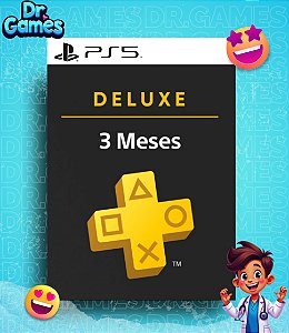 PS PLUS DELUXE - PSN PLUS DELUXE (3 MESES) - PS5 MÍDIA DIGITAL