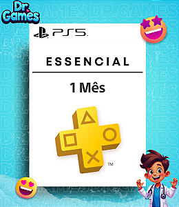 PS PLUS ESSENCIAL - PSN PLUS ESSENCIAL (1 MÊS) - PS5 MÍDIA DIGITAL