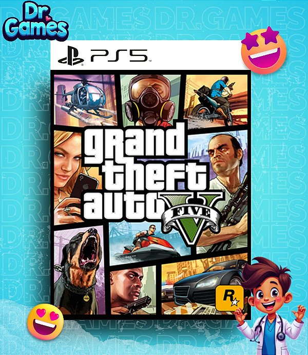 GTA - GRAND THEFT AUTO V (EDIÇÃO PADRÃO) - PS5 MÍDIA DIGITAL