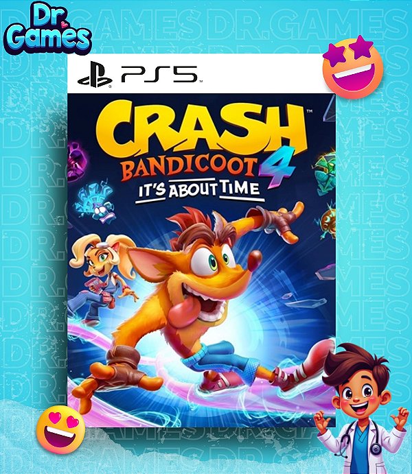 CRASH BANDICOOT™ 4: IT'S ABOUT TIME (EDIÇÃO PADRÃO) - PS5 MÍDIA DIGITAL