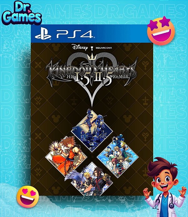 KINGDOM HEARTS HD 1.5 +2.5 ReMIX (EDIÇÃO PADRÃO) - PS4 MÍDIA DIGITAL